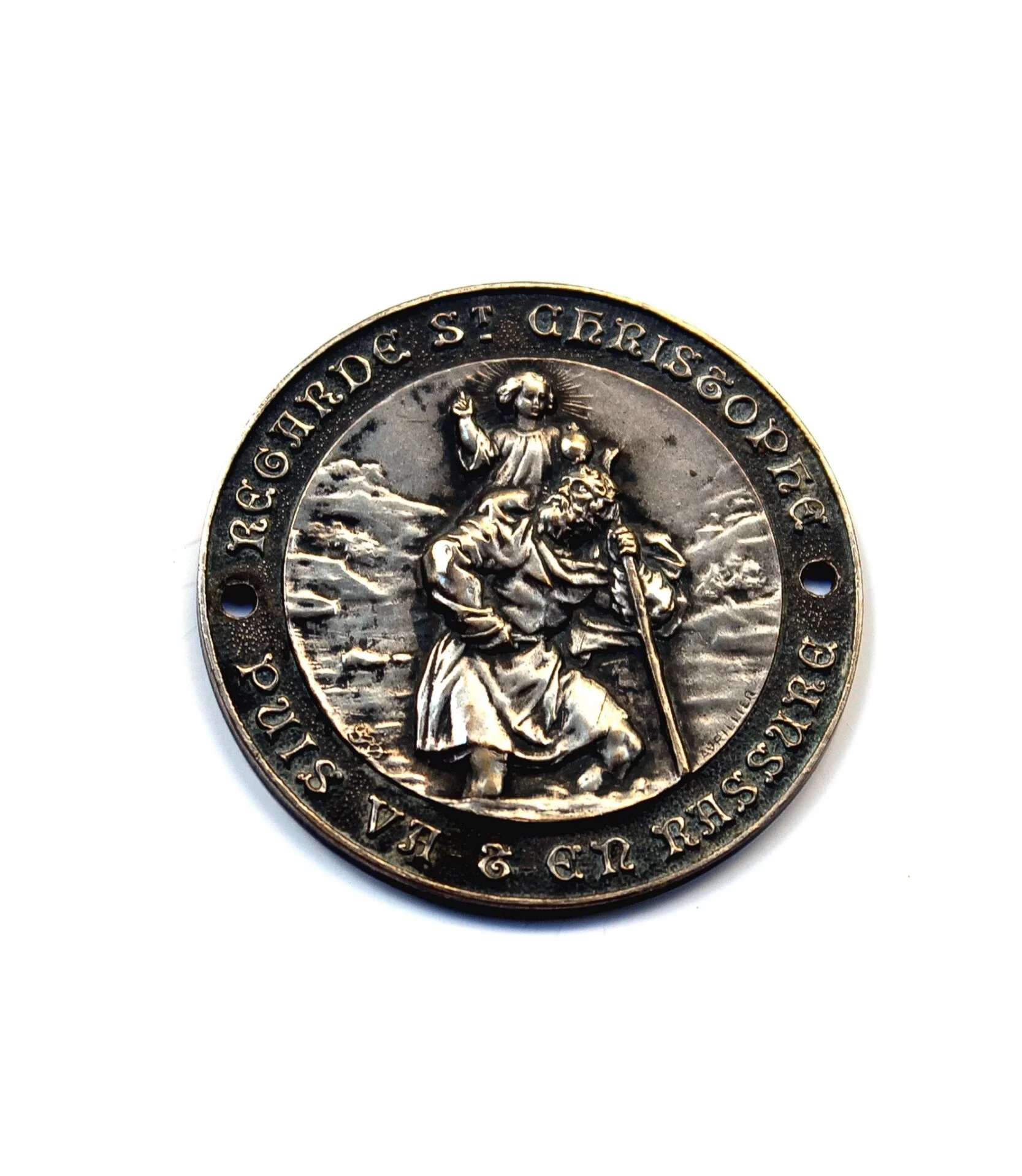 Saint Christopher dashboard badge by Lavrillier