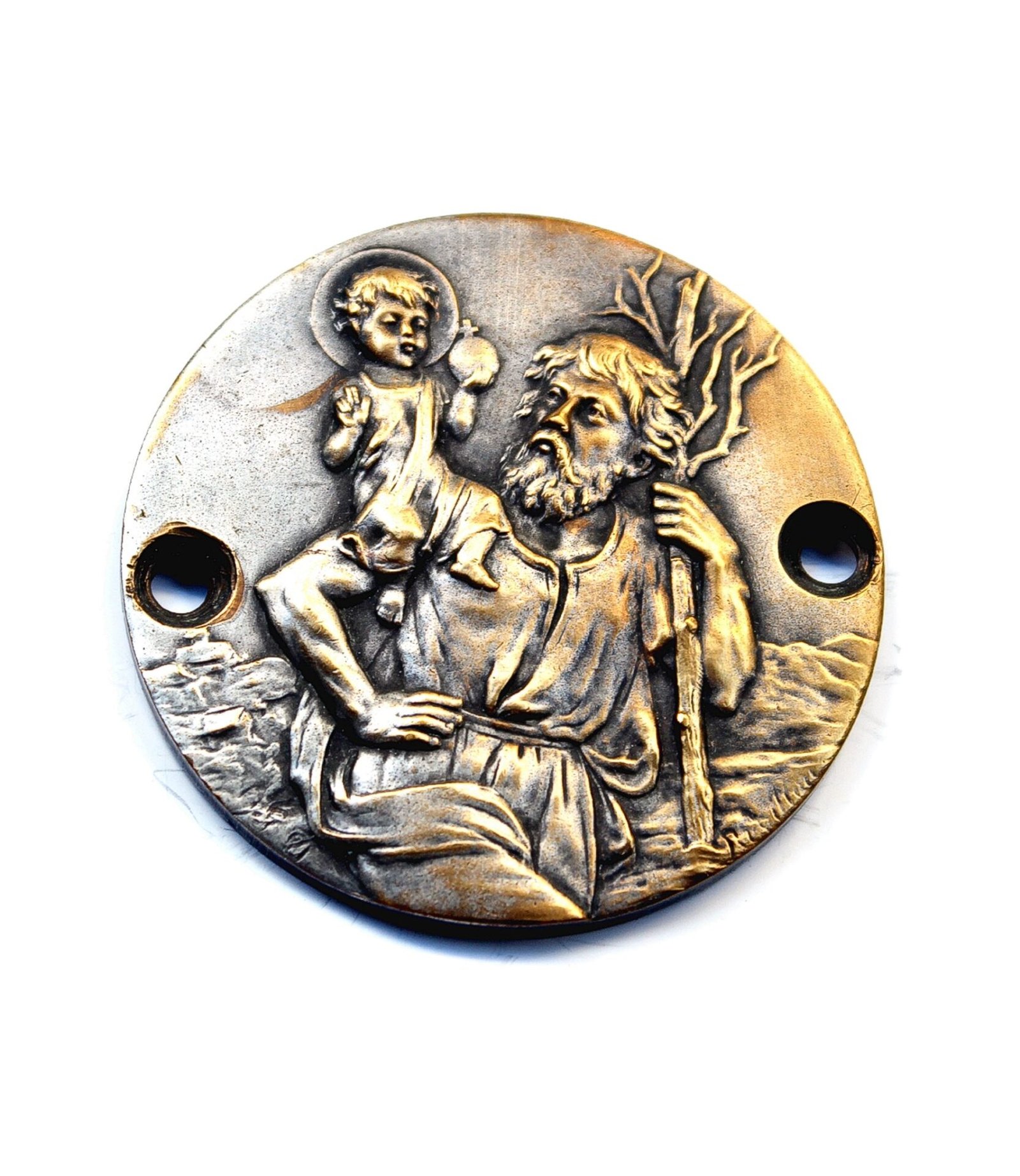 Beautiful St.Christopher dashboard badge by Révillon for sale
