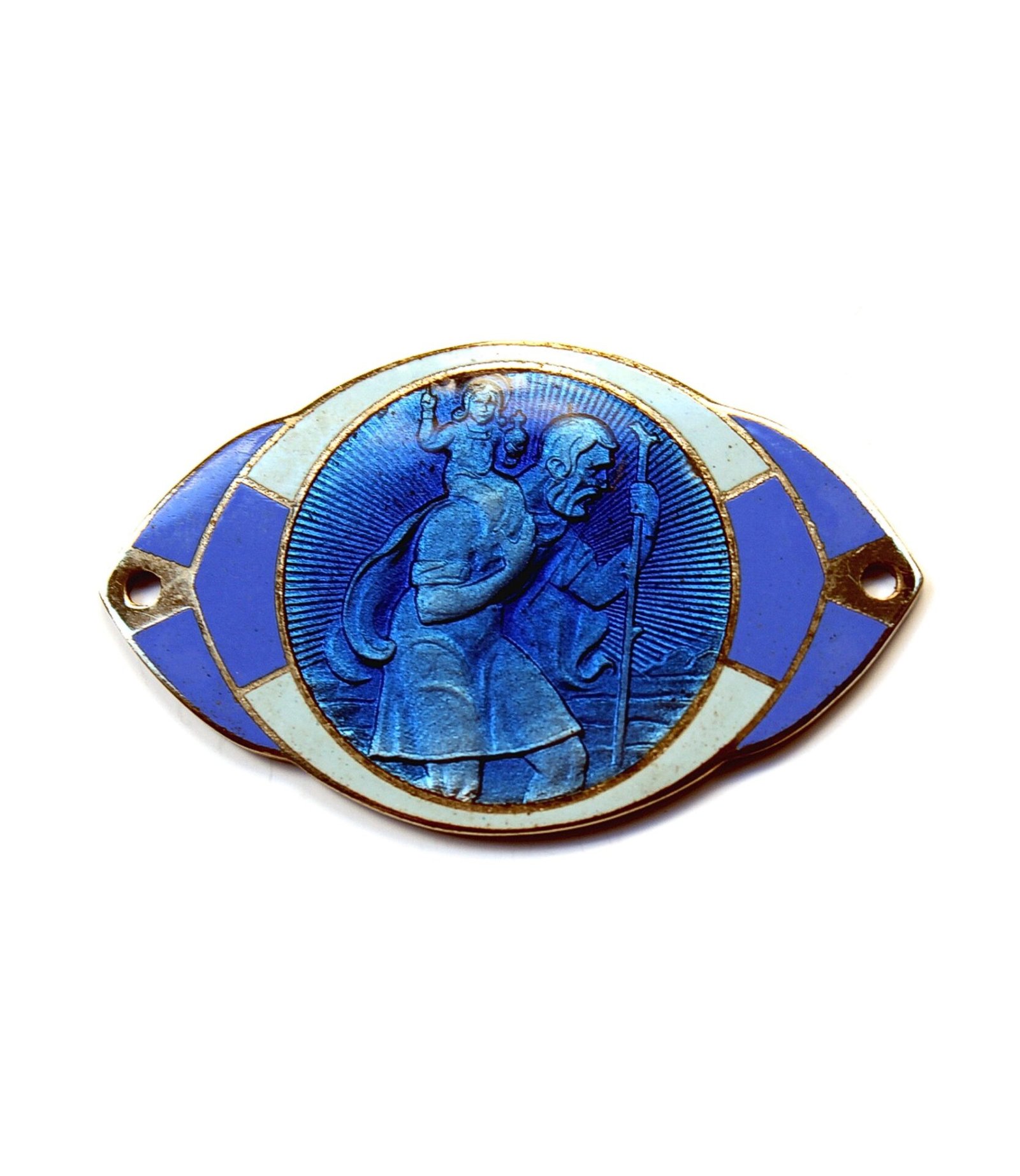 Enameled St.Christopher badge for sale
